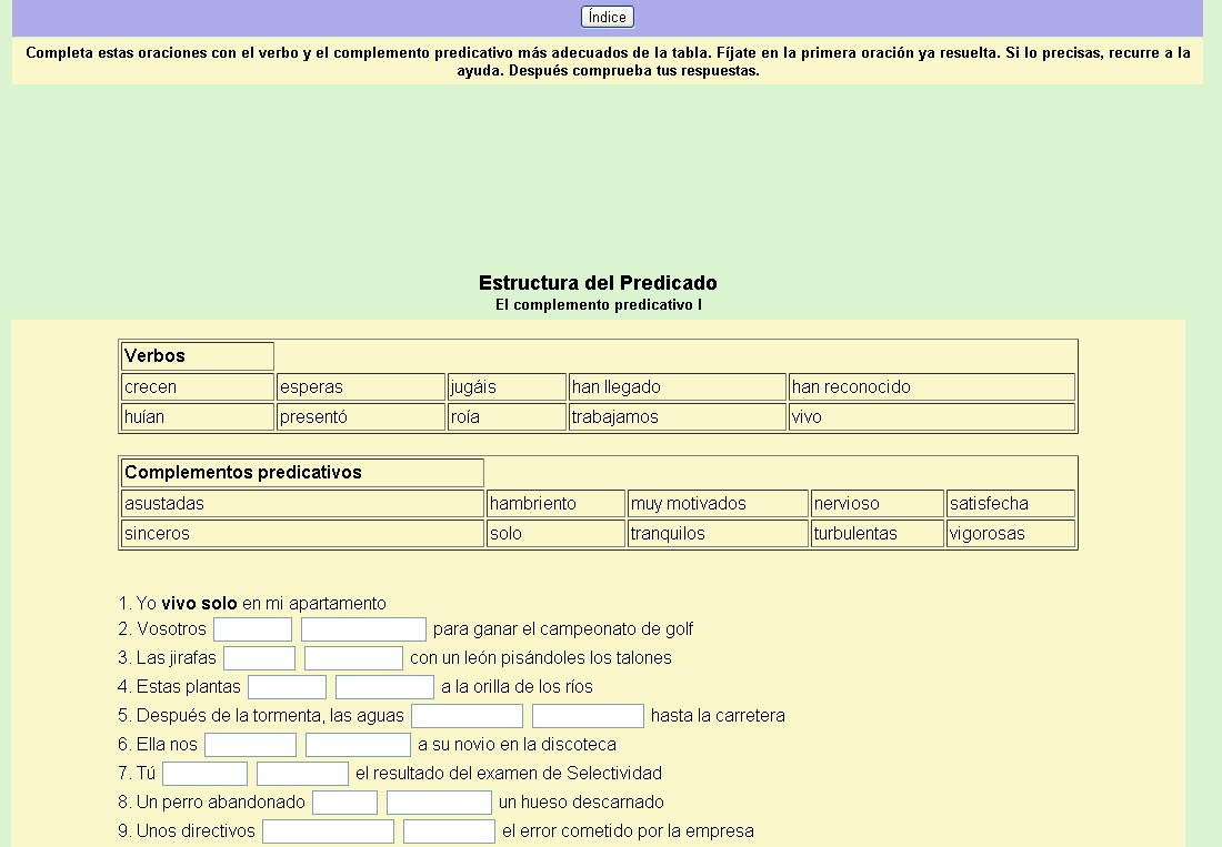 El complemento predicativo | Recurso educativo 35244