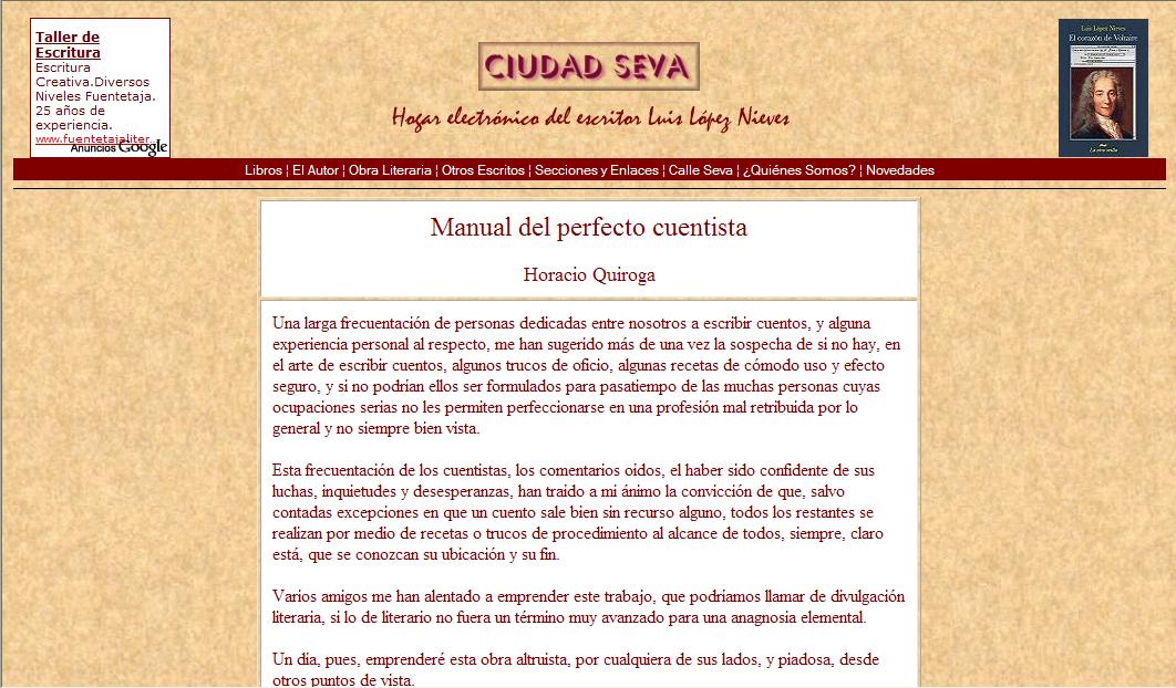 Manual del perfecto cuentista | Recurso educativo 35775