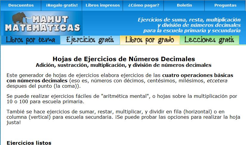 Números decimales. Ejercicios | Recurso educativo 36664