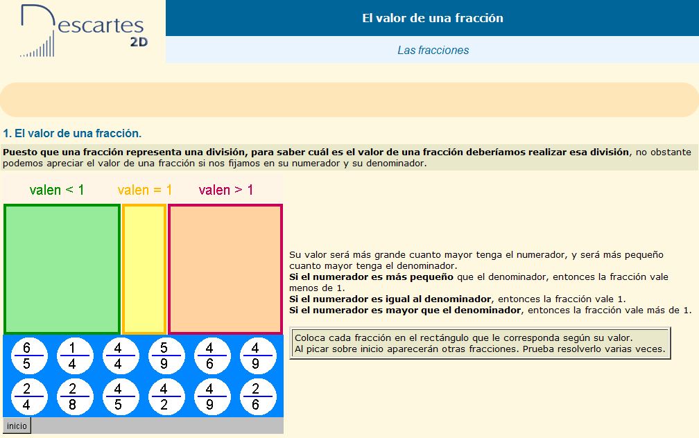 El valor de las fracciones | Recurso educativo 37014