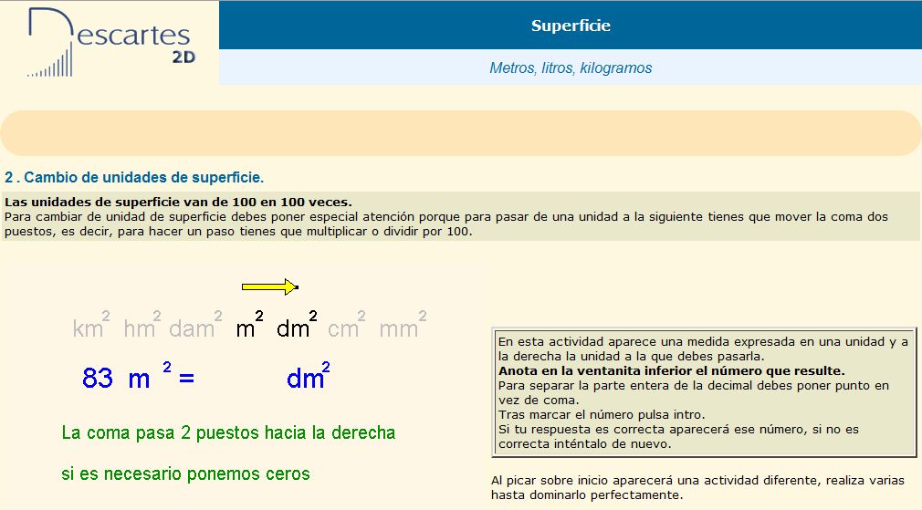 Unidades de superficie | Recurso educativo 37077