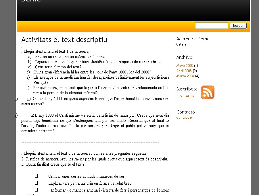 El text descriptiu | Recurso educativo 37107