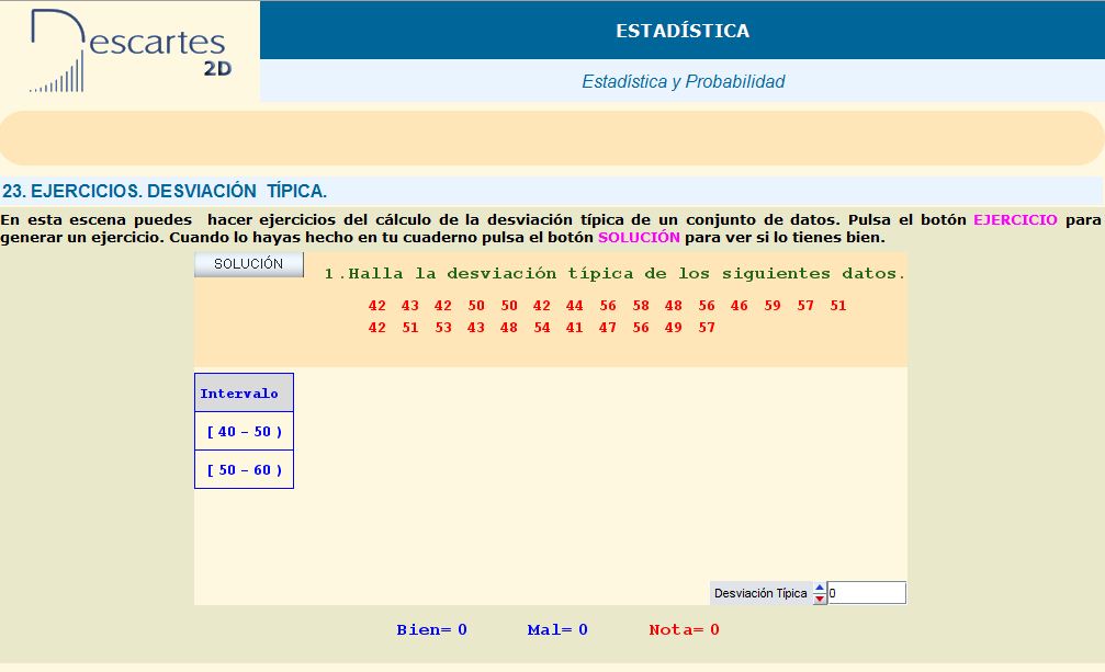 Desviación típica | Recurso educativo 37575