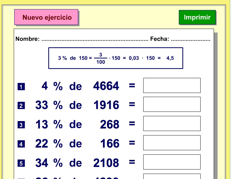 El cálculo de porcentajes | Recurso educativo 38489