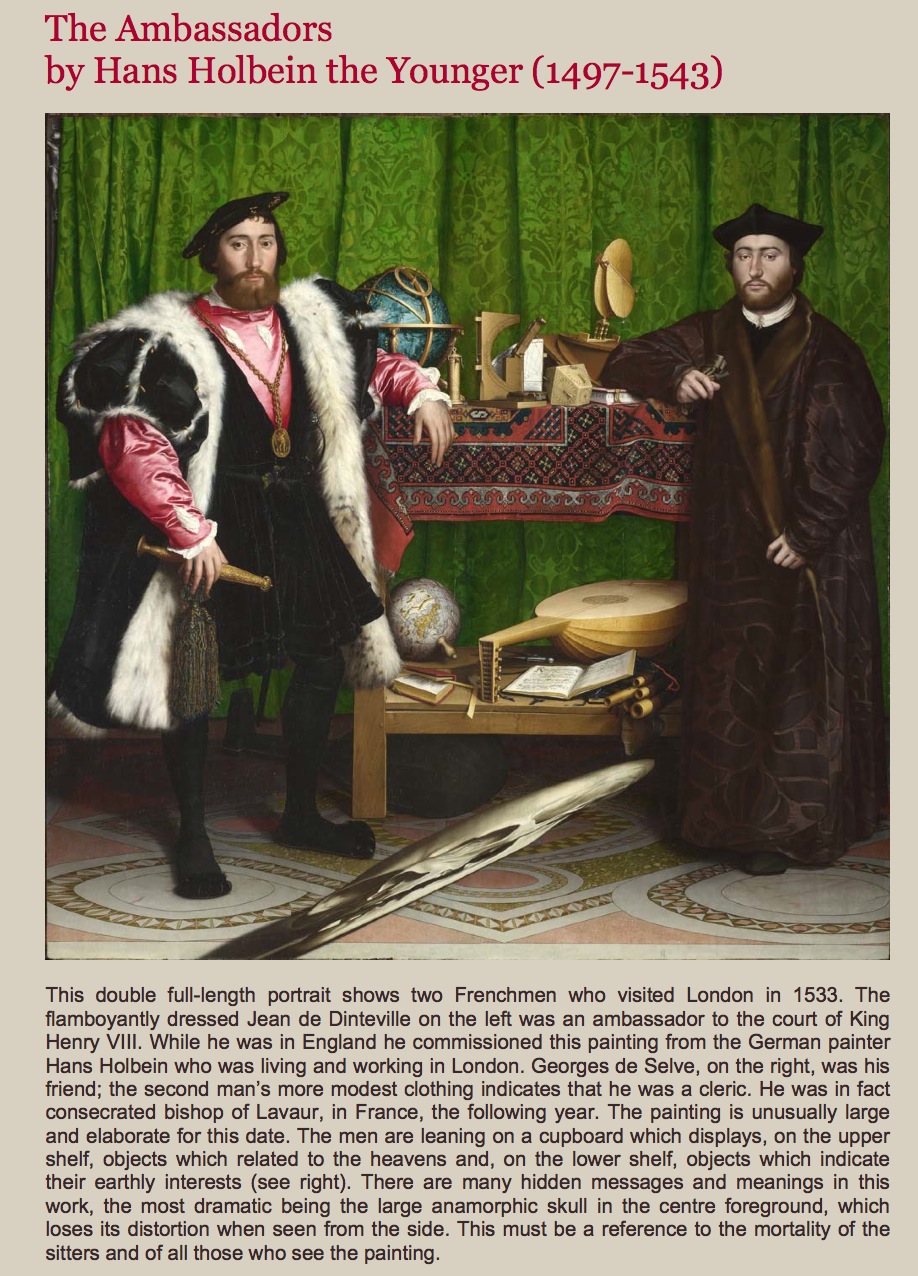 Painting: The Ambassadors, 1533 | Recurso educativo 39521