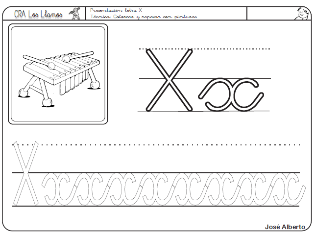 Lectoescritura: X | Recurso educativo 39659