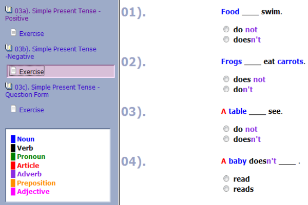 Simple present tense | Recurso educativo 40277