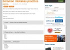 Common mistakes practice | Recurso educativo 40820