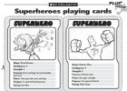 Superhero playing cards | Recurso educativo 42176