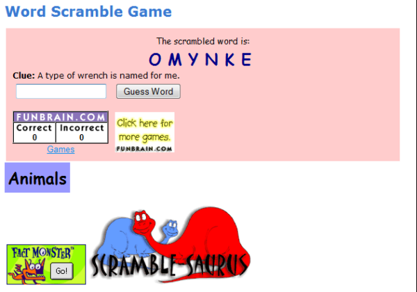 Scramble-Saurus | Recurso educativo 49239