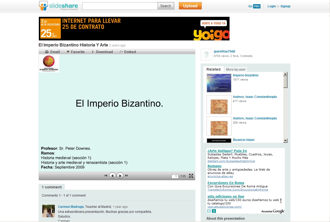 El Imperio Bizantino. Historia y Arte | Recurso educativo 50111