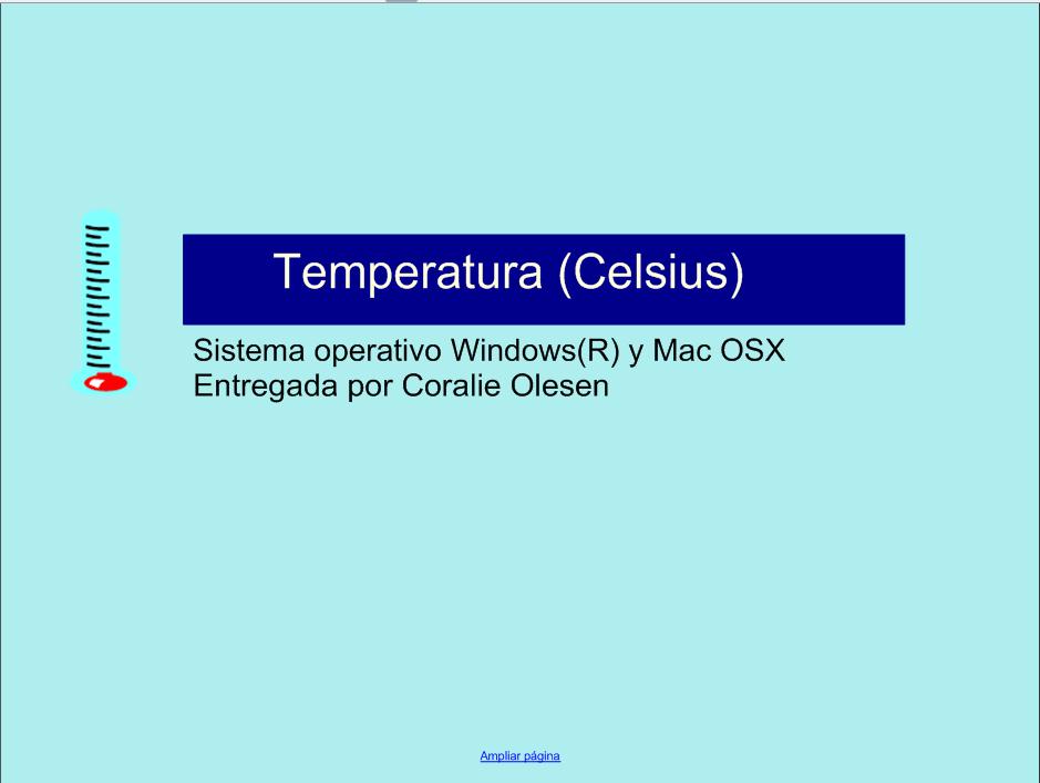 La temperatura (Celsius) | Recurso educativo 50686