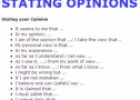 Vocabulary: Stating opinions | Recurso educativo 59797