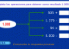 Interactivo: operaciones simples | Recurso educativo 14730