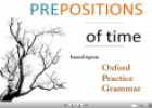 Prepositions of time | Recurso educativo 23394