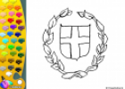 ¡A Colorear!: Escudo griego | Recurso educativo 27369