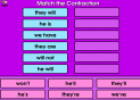 Match the contraction | Recurso educativo 29263