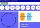 Interactiu: Cerquem fraccions equivalents | Recurso educativo 9677