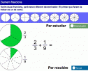 Interactiu: Suma de fraccions | Recurso educativo 9678