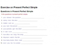 Questions in present perfect simple | Recurso educativo 65542