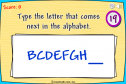 Game: What letter comes next? | Recurso educativo 76644