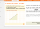 Resolucio de triangles rectangles: Coneguts dos costats del triangle | Recurso educativo 76396