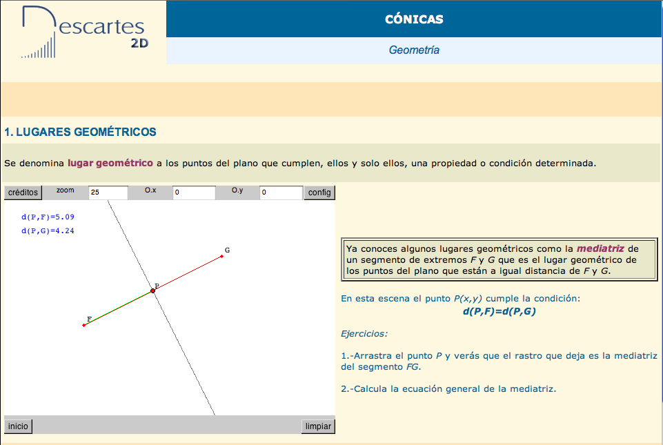 Lugares geométricos | Recurso educativo 91564