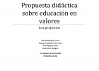 Actividad educar en valores | Recurso educativo 93949