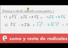 Radicales: suma y resta | Recurso educativo 109601