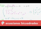 Ecuaciones bicuadradas | Recurso educativo 109923