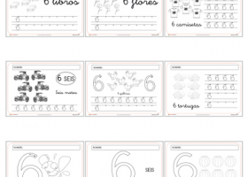 Fichas para trabajar el número 6 | Recurso educativo 114856